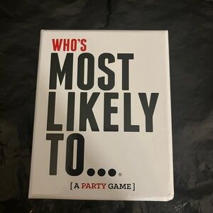 Who's Most Likely To Party Game - White